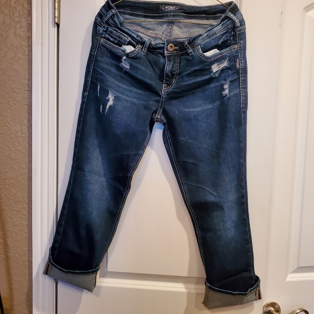 Silver Capris
